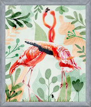 Cuadro Flamingo Love