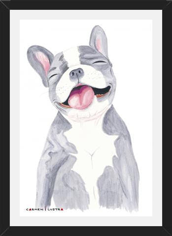 Cuadro Bulldog Frances Gris