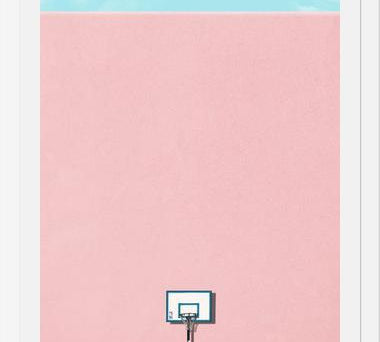 Cuadro Basquet rosado