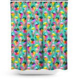 Cortina de Baño Cute Ice Cream Summer Cones