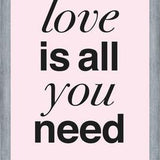Cuadro THE BEATLES - LOVE IS ALL YOU NEED rose