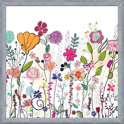 Cuadro Colorful Wildflowers and Flower Field