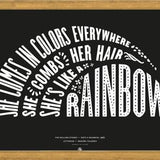 Cuadro She's like a rainbow, The Rolling Stones - Black