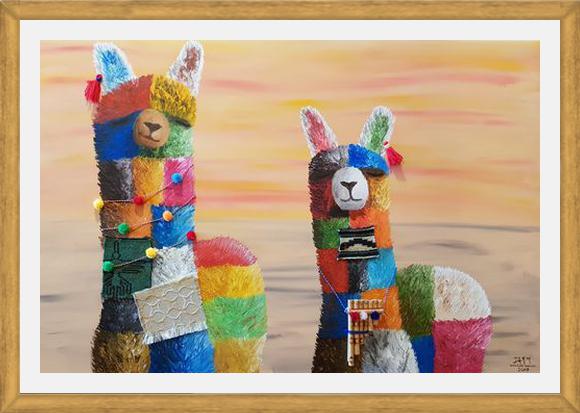 Cuadro Alpacas