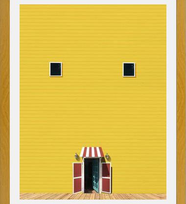 Cuadro Casa amarilla