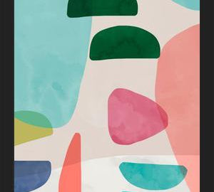 Cuadro Organic Bold Rounded Shapes