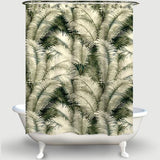 Cortina de Baño Tropical Leaf Pattern