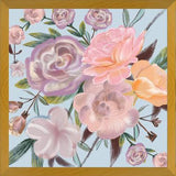 Cuadro Powdery Pastel Hand Drawn Roses Pattern