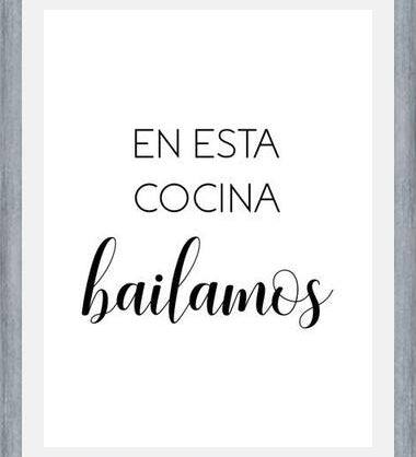 Cuadro En Esta Cocina Bailamos