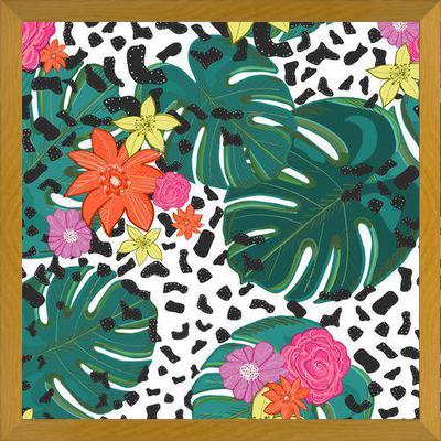 Cuadro Shining Leopard Detailed Colorful Happy