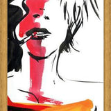 Cuadro mujer fumando