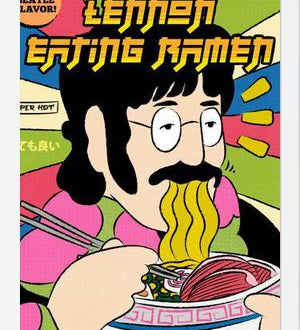 Cuadro Lennon Eating Ramen