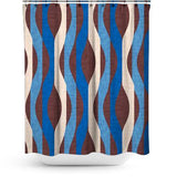 Cortina de Baño Mod Waves Blue