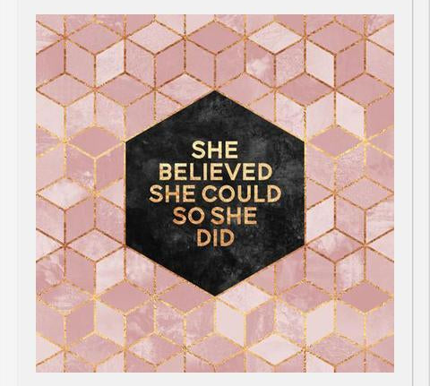 Cuadro She Believed She Could