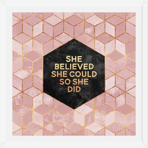 Cuadro She Believed She Could