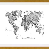 Cuadro Mapa Mundi