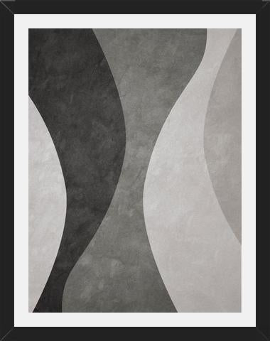 Cuadro Colección Ondas - Negro Y Blanco