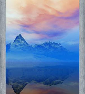 Cuadro Snowy Mountains Sunset 5