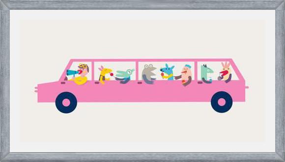 Cuadro Pink Car