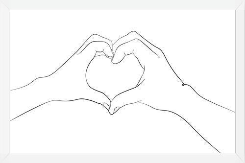 Cuadro Hands series - I love you