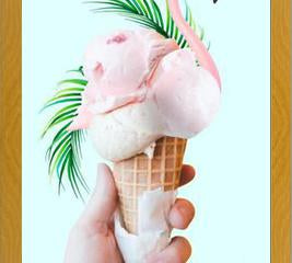 Cuadro Tropical Ice Cream
