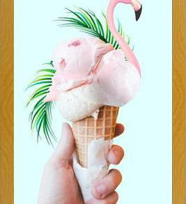 Cuadro Tropical Ice Cream