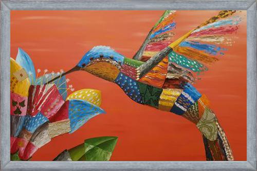 Cuadro El colibrí y la flor
