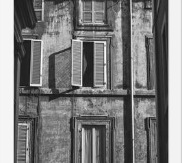 Cuadro Clásicas ventanas en Roma, Italia