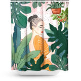 Cortina de Baño Plant Lady