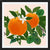 Cuadro Orange and Orange Flowers Pattern