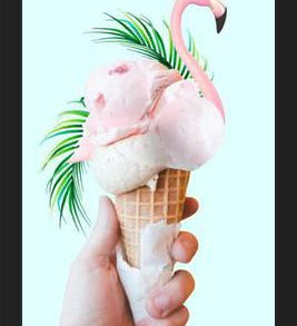 Cuadro Tropical Ice Cream