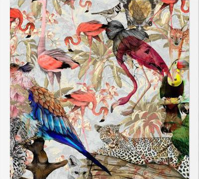 Cuadro Pink Jungle Cuadrado