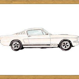 Cuadro Vintage cream car