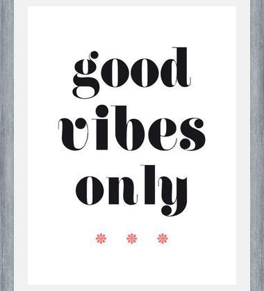 Cuadro Good vibes only