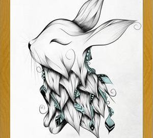 Cuadro Poetic Rabbit