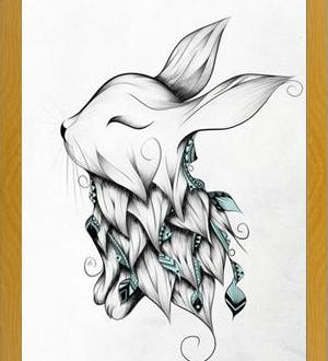 Cuadro Poetic Rabbit
