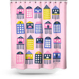 Cortina de Baño Neighborhood Pink