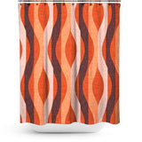 Cortina de Baño Mod Waves Orange