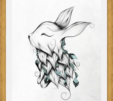 Cuadro Poetic Rabbit