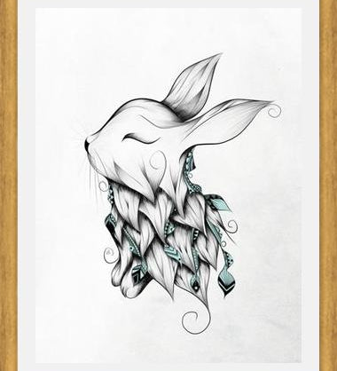 Cuadro Poetic Rabbit