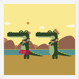 Cuadro Hawaiian Crocodiles