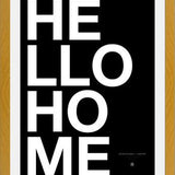 Cuadro Hello Home Black