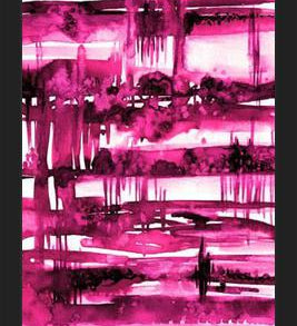 Cuadro UNDERLYING CONNECTION - HOT PINK