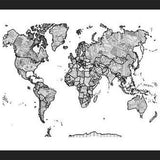 Cuadro Mapa Mundi