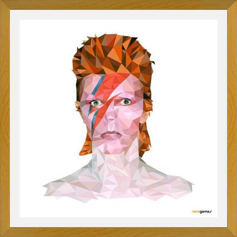 Cuadro David Bowie Low Poly