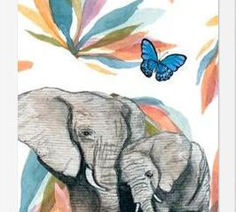 Cuadro Elefants