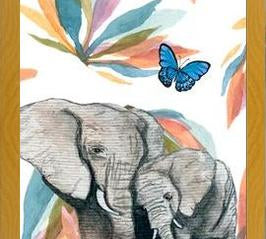Cuadro Elefants