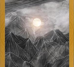 Cuadro Lines in the mountains VIII