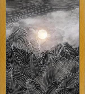Cuadro Lines in the mountains VIII