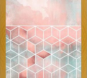 Cuadro Rose Clouds And Cubes